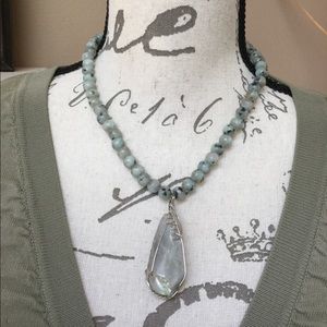 Natural stone necklace